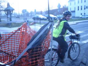 Colby hauling downtown trash March 2012